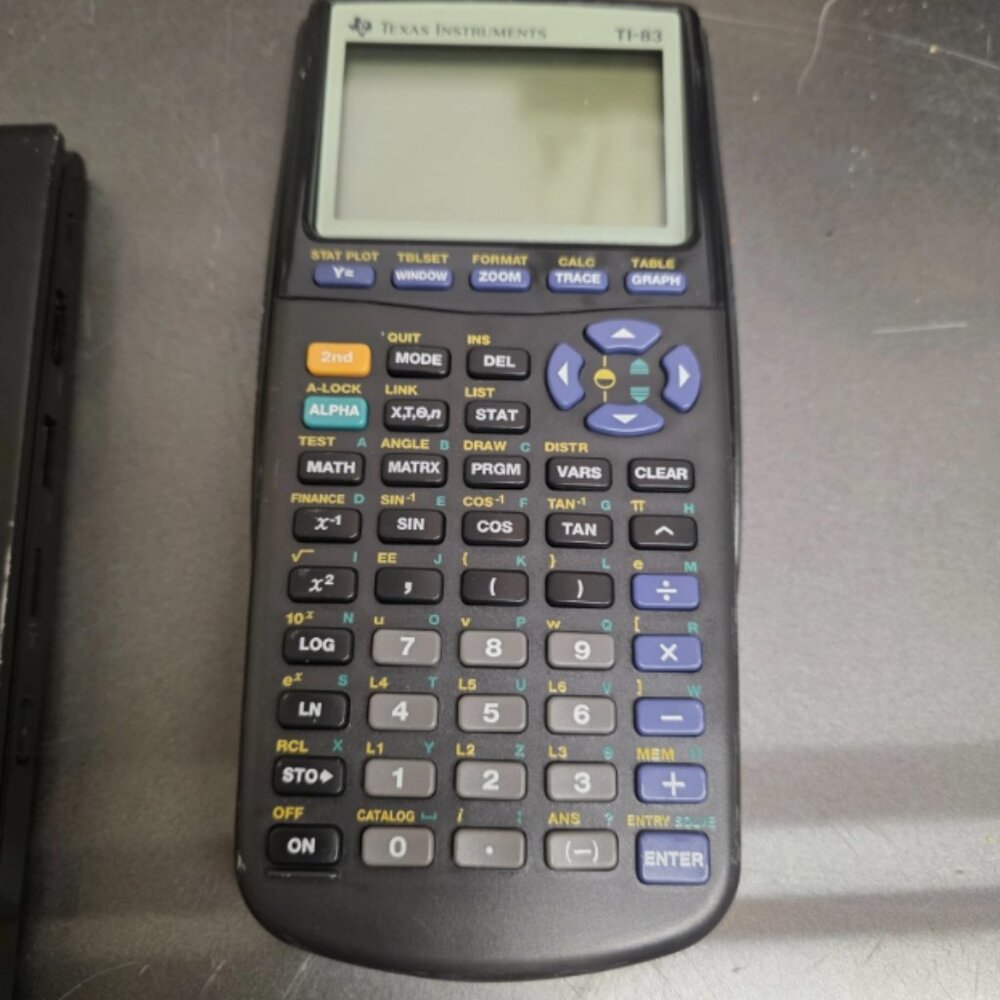 Texas Instruments TI-83 Plus Graphing Calculator W/Cover Tested And Works Great